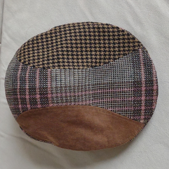 Newsboy Hat Tweed Houndstooth Corduroy Pink Brown Tan Black - Picture 10 of 10